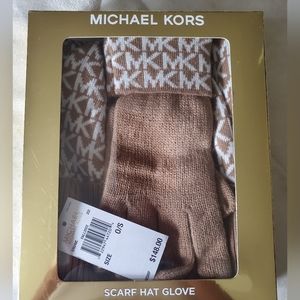 Michael Kors scarf hat and gloves